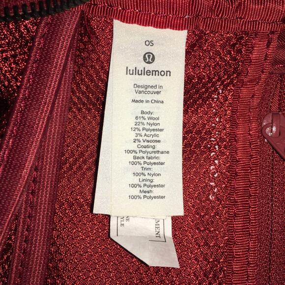 Lululemon City Adventurer Mini Sherpa Backpack Magma Burnt Orange 10L Fleece - Picture 11 of 13